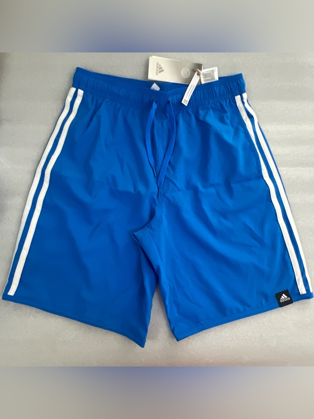 Adidas Classic Swim Trunks 3 Stripe Men’s Size S Color Blue MSRP $40